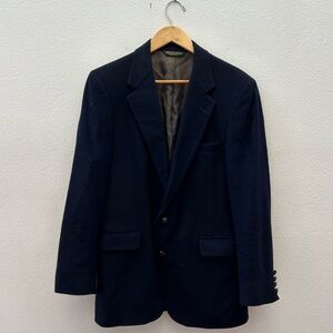 ANTHONY BENTLEY GRODINS navy cashmere suit blazer